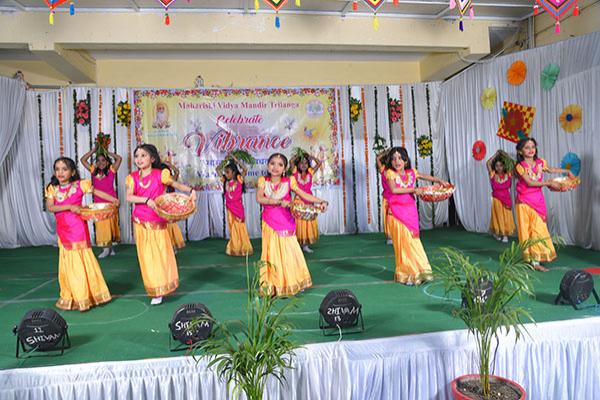 9th Annual Day Celebration was organized at Maharishi Vidya Mandir, Bhopal 3 Trilanga.
